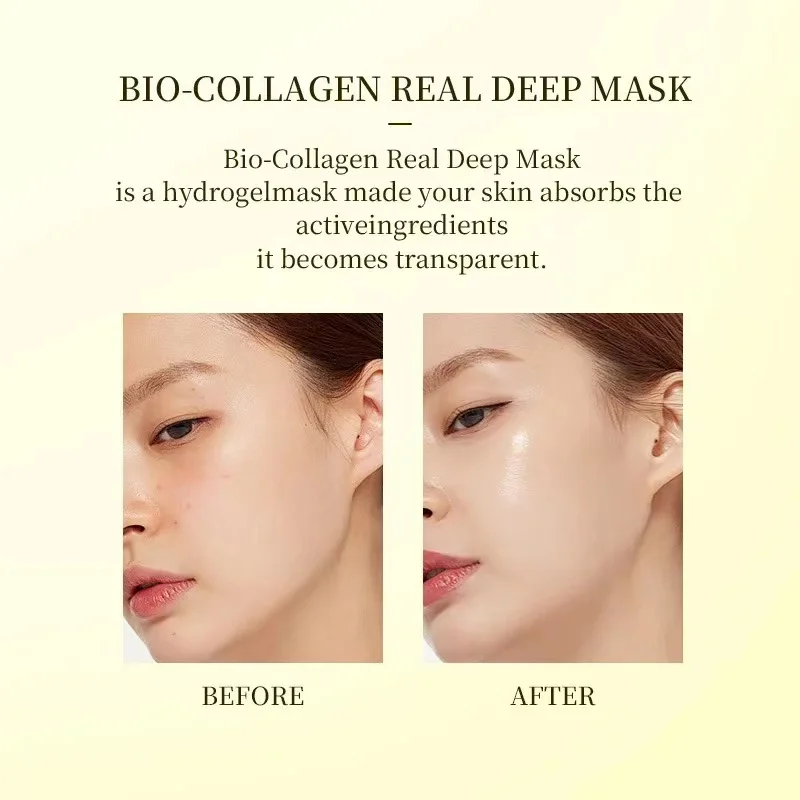 BioCollagen Facial Mask Deep Moisturizing Whitening Niacinamide Hydrogel Firming Skin