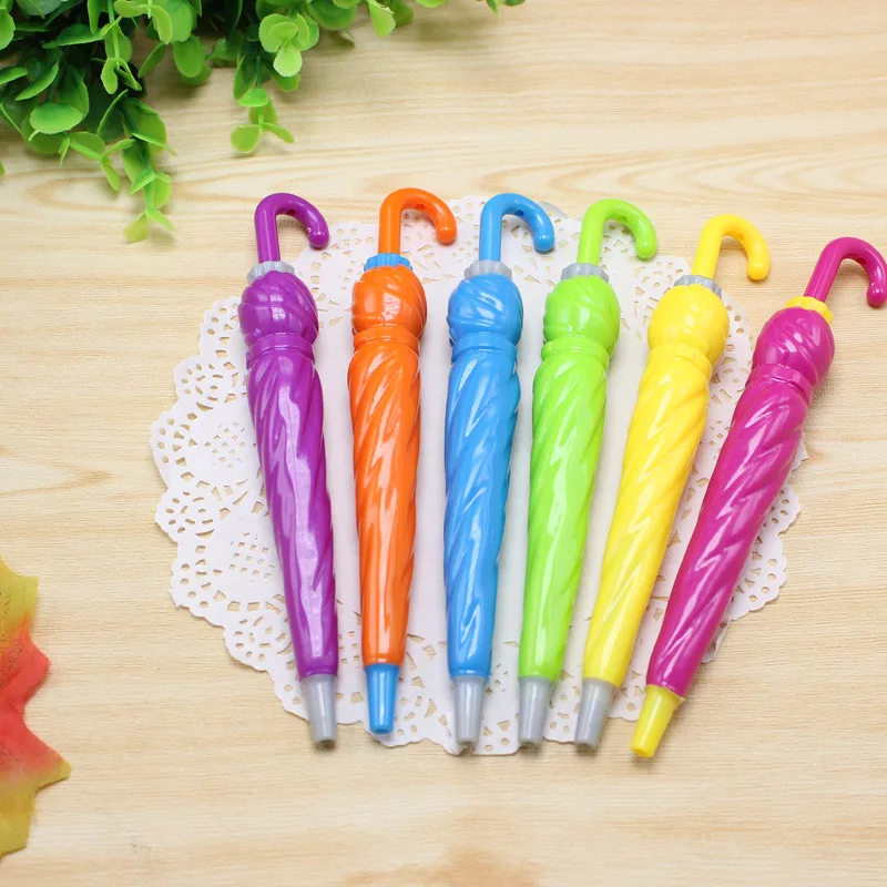 1pcs Creative Umbrella Shape Ballpoint Pen Kawaii Student Novelty Pen