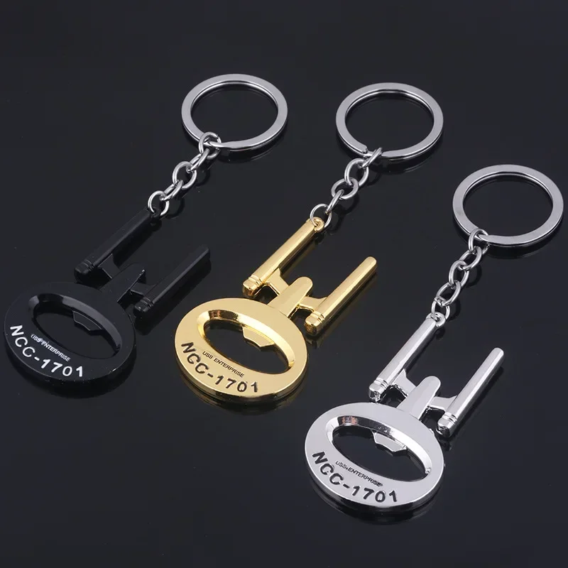 Star Trek Metal Keychain Cosplay Accessories Key Chains Backpacks Clothes Pendant Badge Gift