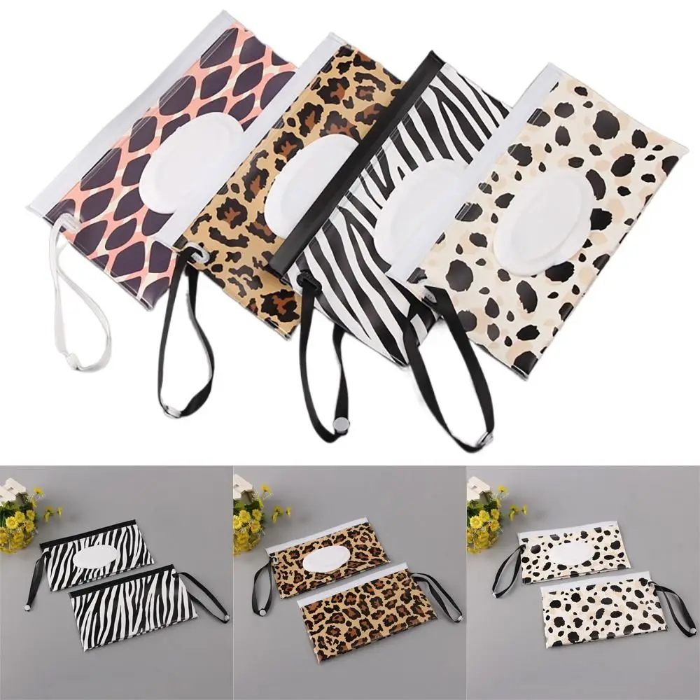 

Fashion Flip Cover Carrying Case Stroller Accessories Baby Product Tissue Box Wipes Holder Case Cosmetic Pouch Wet Wipes Bag