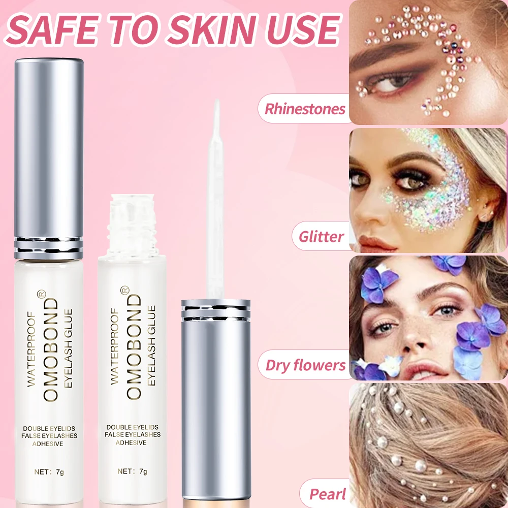 7g Glue For Sticking False Eyelashes Quick Drying Long-lasting Waterproof Transparent Glue For Rhinestone/Glitter Eyelashes Glue 6