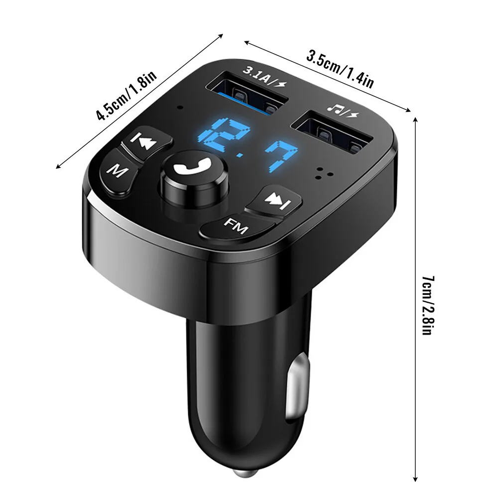 Trasmettitore Bluetooth Auto Huamengyuan - Caricatore 3 In 1 Con Lettore MP3