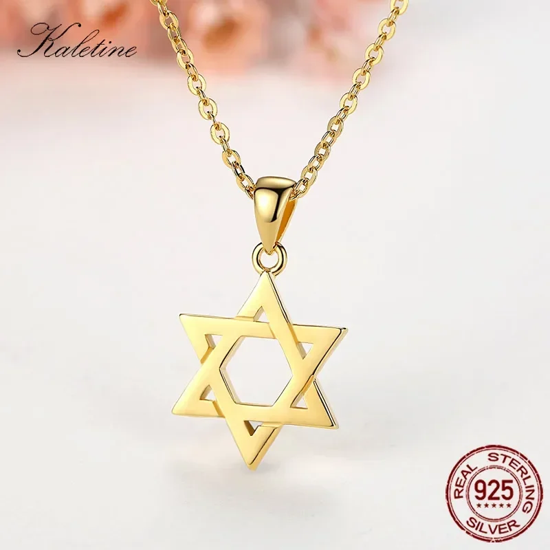 Sterling 925 Silver Necklace with Star of David Pendant