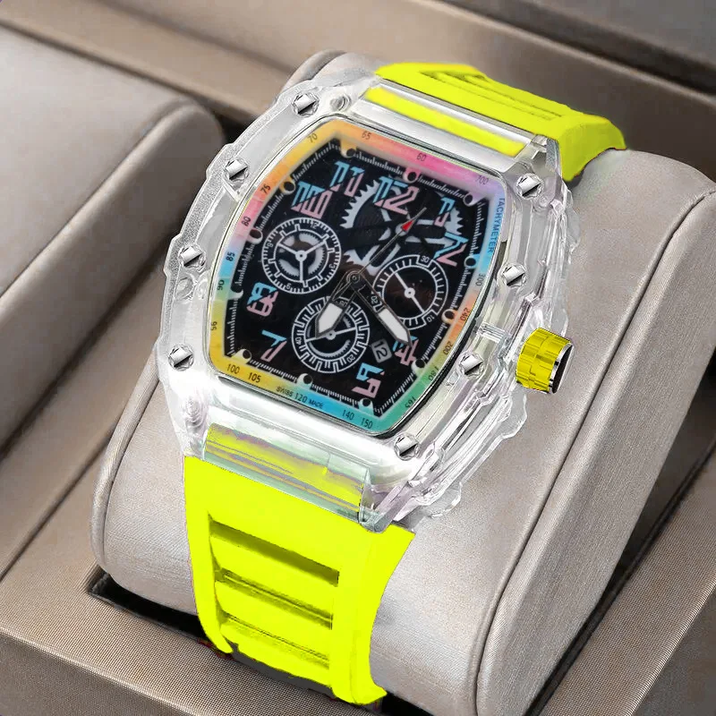 Luxury Trend Men’s Quartz Wristwatch Male Watch for Man Watches Luminous Transparent Sports
