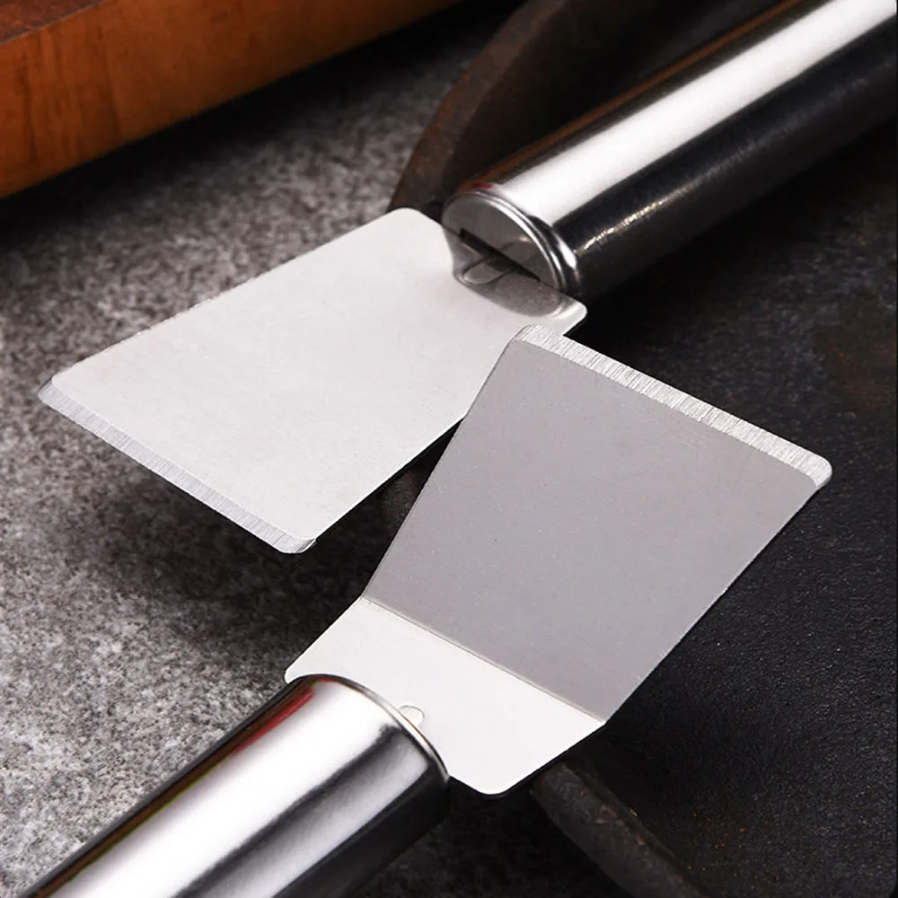 Multifunctional Stainless Steel Kitchen Cleaning Spatula Scraper Ice Defrosting Remover Oil Stain Cleaning Tools