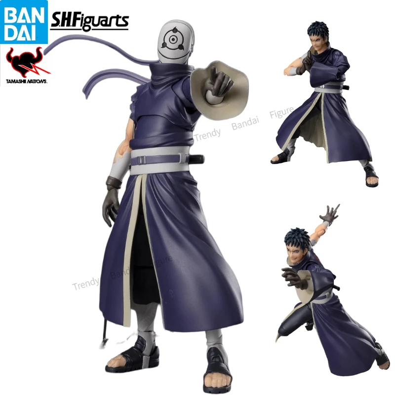 

BANDAI S.H. Фигуртс Учиха Обито Наруто Аниме экшн-фигурка Коллекционная модель Украшение детский подарок
