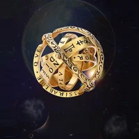 Metamorphic Astronomical Ball Ring for Men and Women Reversed Metamorphic Cosmic Ball Ring Retro Style Couple Necklace Jewelry - Image 5