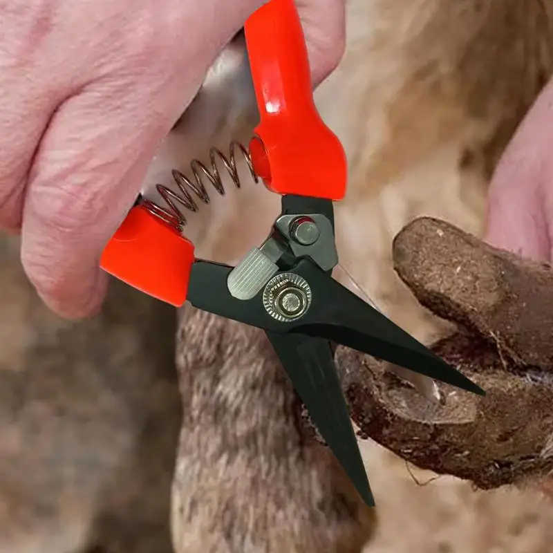 Goat Hoof Trimmers Horse Clippers Spring Loaded Ergonomic Hoof Trimmers Precision Sheep Shears Nail Clippers For Alpaca Lamb