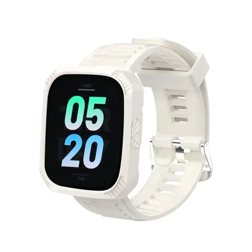 Silicone Protective Case & Strap for Smartwatch - Sport Band & Cover Combo
