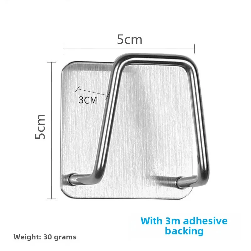 2/4Pcs Stainless Steel Sponge Holder For Kitchen Sink No Punching Sponge Holder Wall Mount Sponge Rack Sink Drain Rack 6
