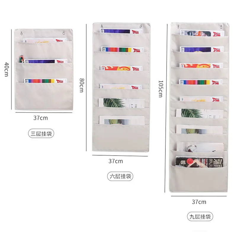 Storage Bag Document Hanging Storage Bag Oxford Cloth Storage Pocket Chart Hanging File Folding Holder Cascading Fabric Organizer For Office storage bag storage box file folder organizer
