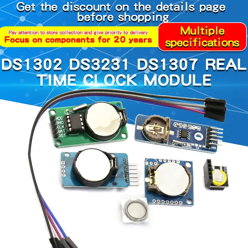 1PCS DS1302/DS1307/PCF8563/DS3231 AT24C32 I2C IIC Memory