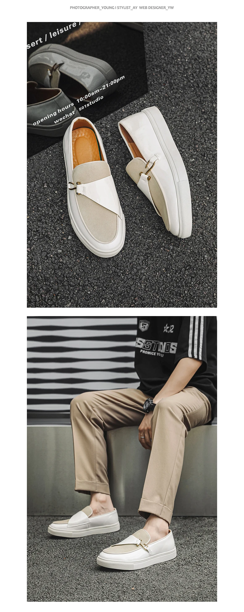 Modische Herren-Loafer im klassischen britischen Stil, Mokassins, Herren-Freizeitschuhe, Wildleder, Herren, leicht, bequem, zum Fahren – Detail 12