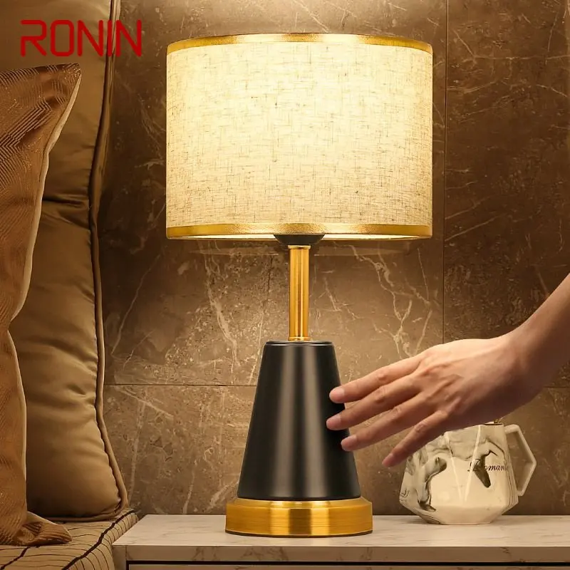 

RONIN Modern Touch Dimming Table Lamp LED Creative Simple Fashion Bedside Desk Light for Home Living Room Bedroom