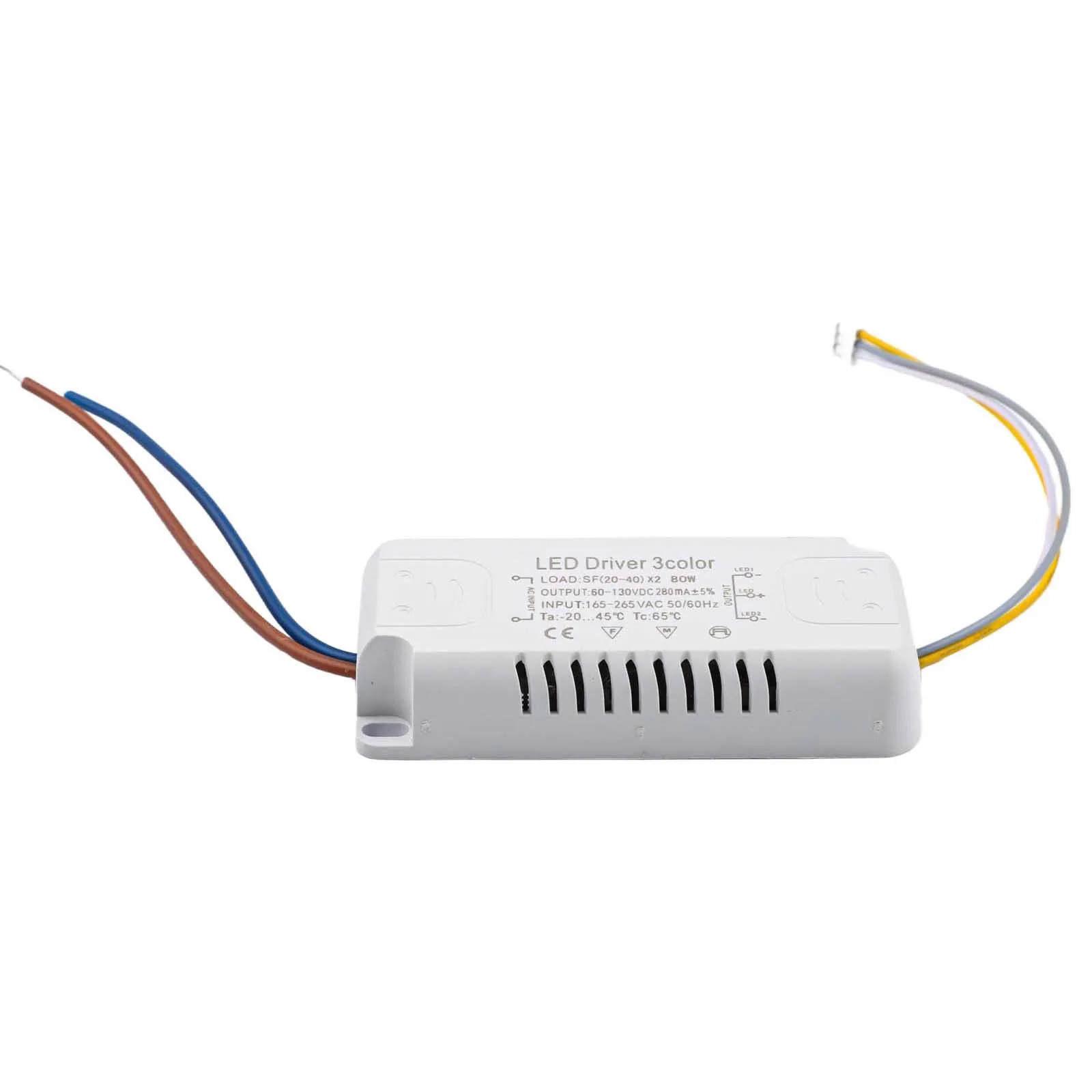 LED-Treiber, 3-Farben-Adapter, 8–24 W, 20–40 W, 30–50 W, 40–60 W, 50–70 W, für LED-Beleuchtung, nicht isolierender Transformator-Treiber-Ersatz – Detail 18