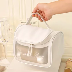 Bolsa de cosméticos de moda para mujer, organizador de viaje multifunción, bolso de mano, estuche de maquillaje impermeable para mujer