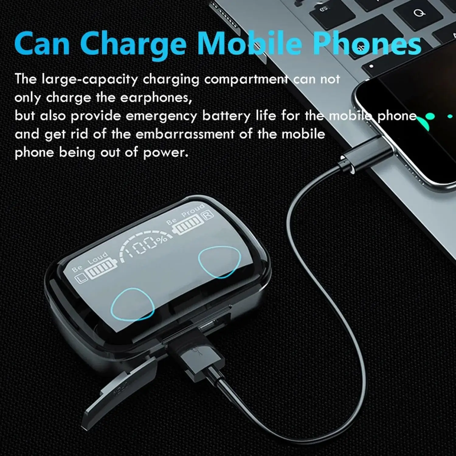 M10 TWS Bluetooth 5.3 Headphones 3500mAh Charging Box Wireless Earphones With Mic 9D Stereo Sports Waterproof Earbuds Headset 5
