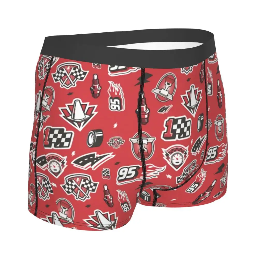 Custom Lightning McQueen Car Collage Boxers Shorts Men's Briefs Underwear Cool Underpants