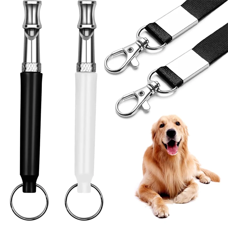 Dog Whistle with Lanyard Adjustable Dog Whistle Pet Training Sound Stop Barking Control For Pet Obedience Sound Repeller dog whistle
