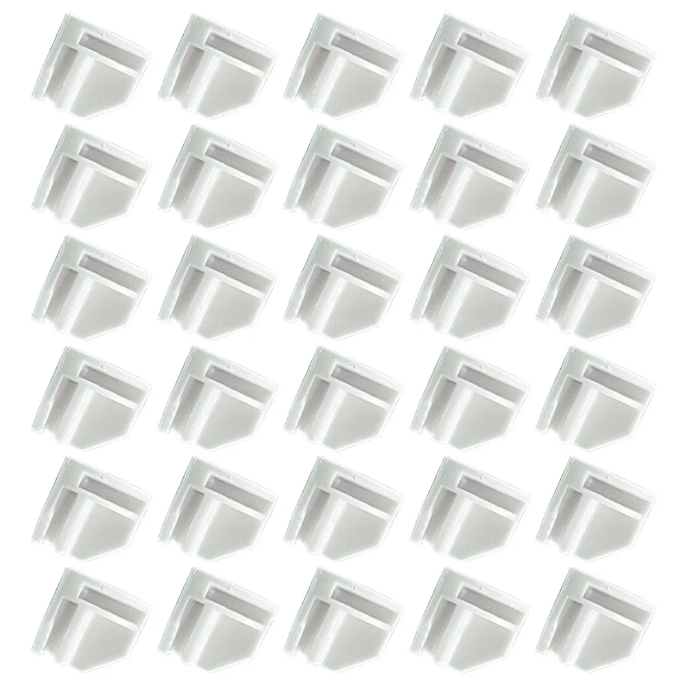 

50 Pcs Storage Buckle Cube Organizer Shelves Connectors Right Angle Modular Closet White Child