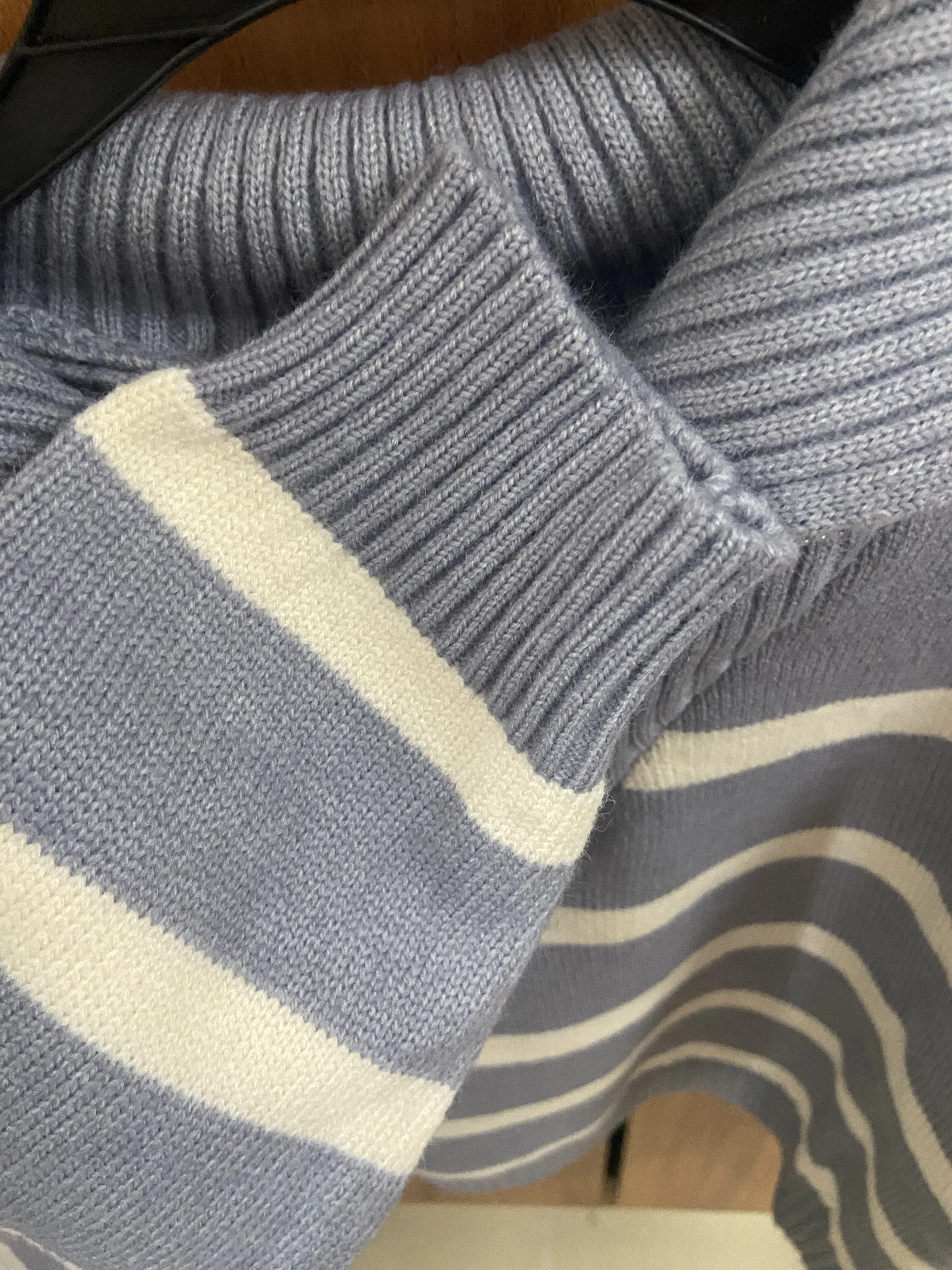 Women Sweater Oversize Zipper Knitted Pullover Long Sleeve Stripe Loose Ladies Sweaters Autumn Winter Women's Turtleneck