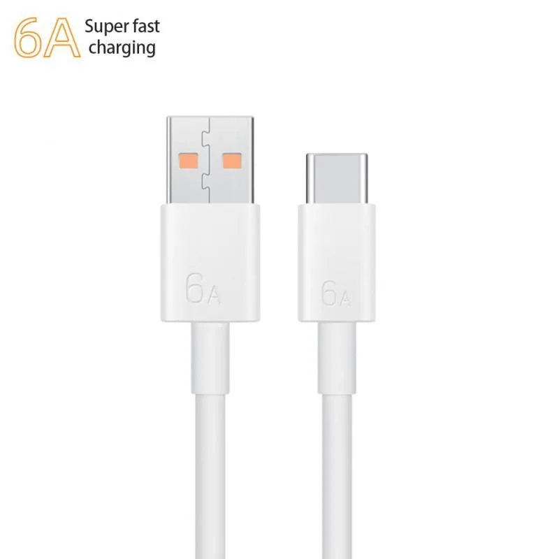 

For Huawei P40 P30 66w Data Transfer Portable Type C Usb Cable Type C Cable Usb-c Charger Data Cord 6a Fast Charging