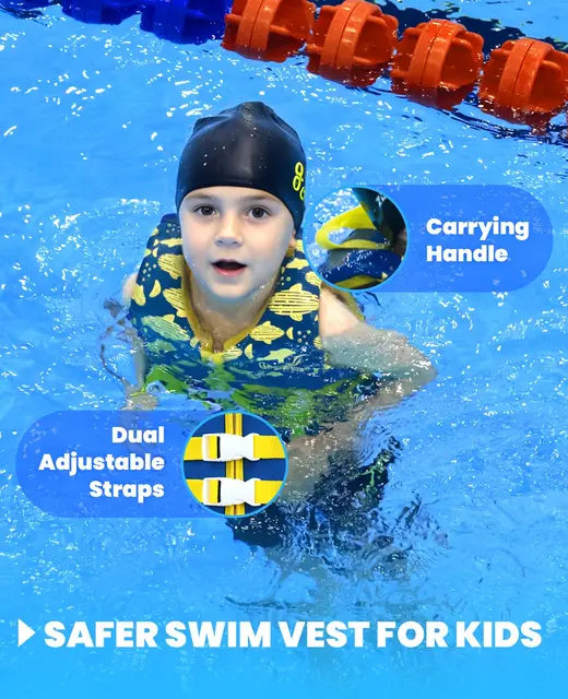 Giubbotto Da Bagno Galleggiante Per Bambini - Neoprene | UV50+ | 2-7 Anni | Nuoto Sicuro - Foto 12