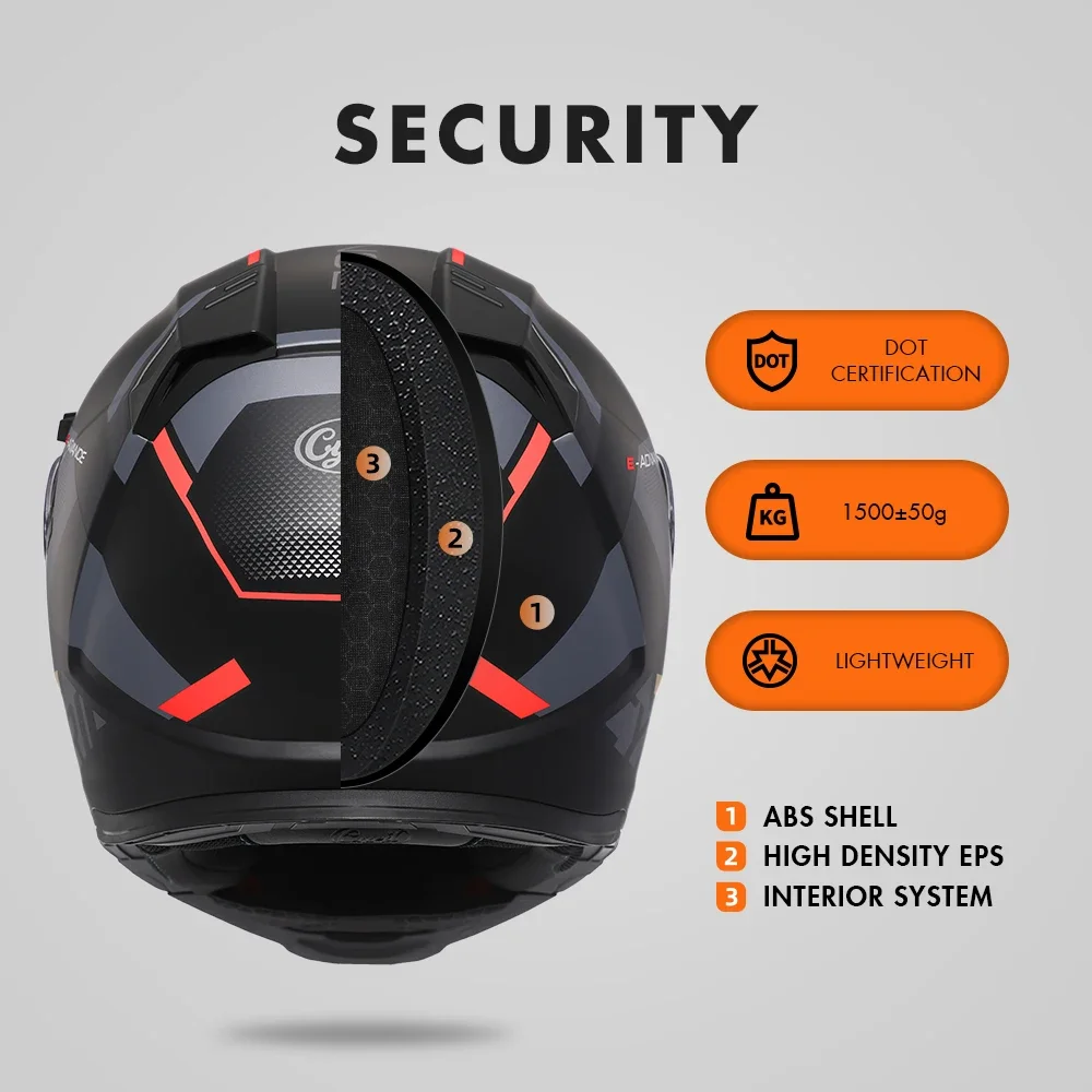    ⷯ Ǯ ̽ , ø  , DOT ,   , Casco Moto CYRIL AH121