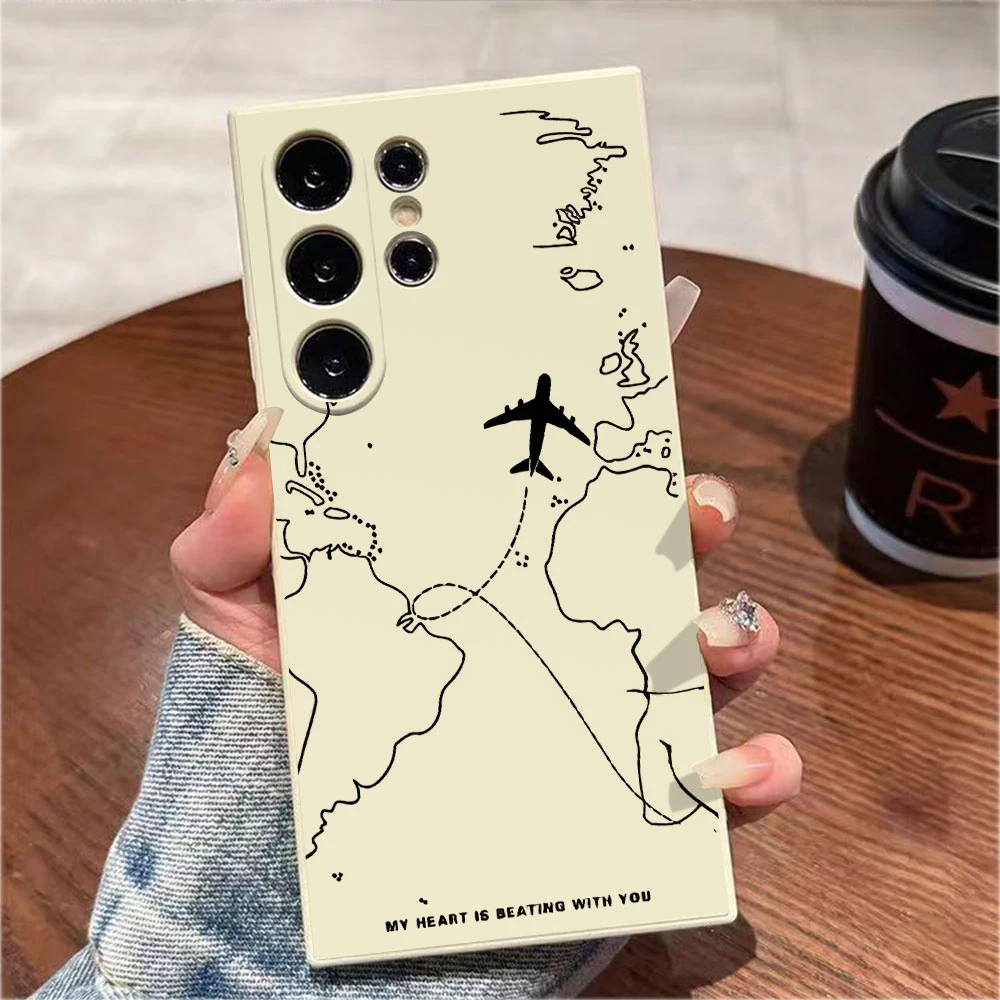 Airplane Route Design Phone Case