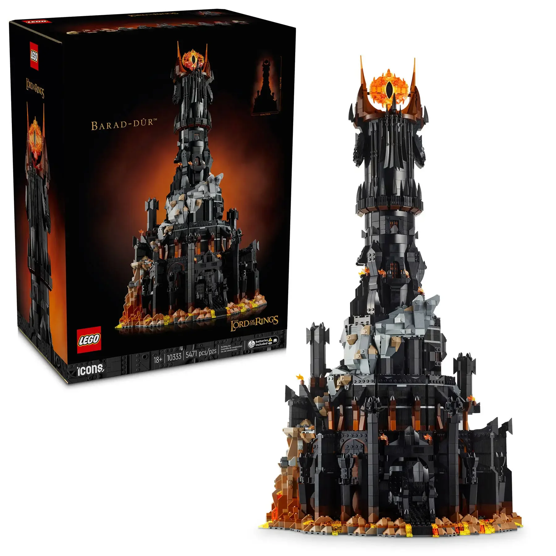 Big Lego 700 Piece Lego Set LEGO 10333 The Lord Of The Rings
