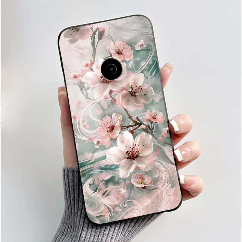 Aesthetic Cute Cat Cartoon Black Silicone Phone Case - Shockproof Protective Bumper
