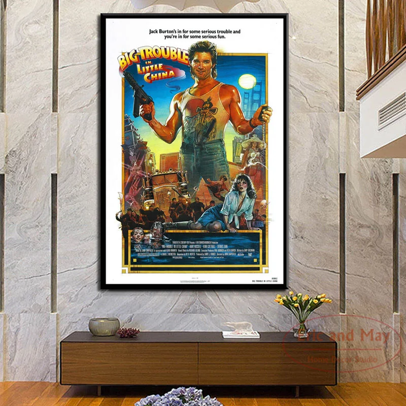

Big Trouble In Little China Classic Movie Funny Posters And Prints Pictures On The Wall Nordic Decoration Home Decor