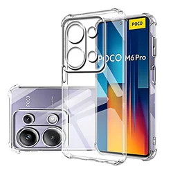 Sleek Transparent Protective Phone Case with Camera Shield for Poco X6 Pro 5G
