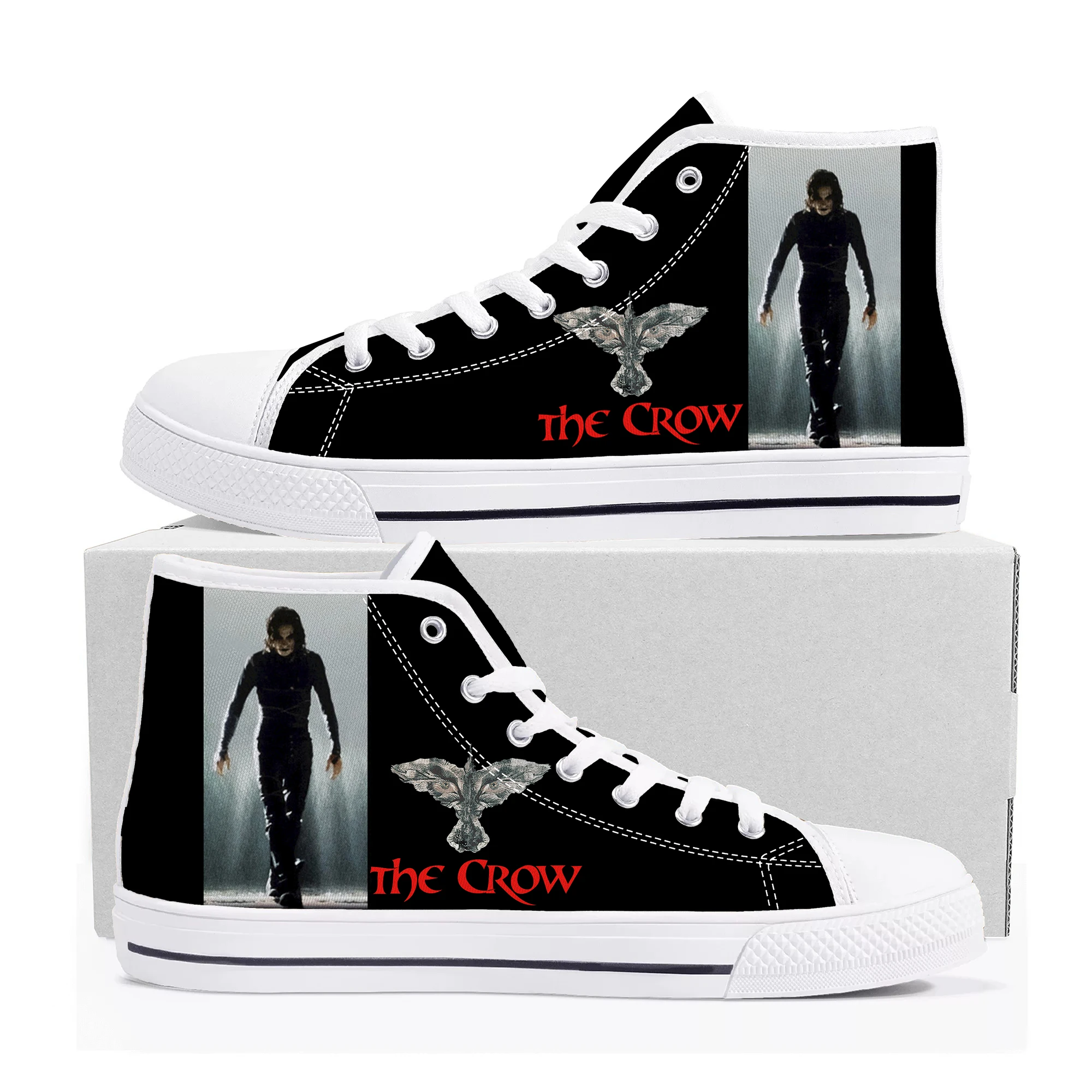 

The-Witcher High Top Sneakers Mens Womens Teenager High Quality Symbol Wolf Canvas Sneaker couple Shoe Casual Custom Made Shoes