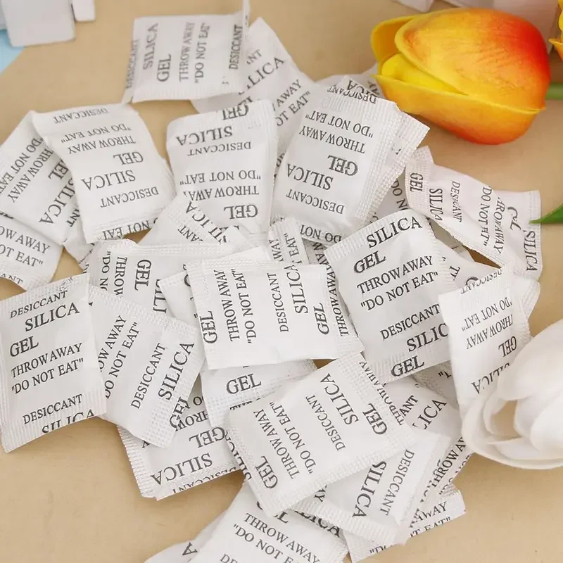 50Packs Non-Toxic Silica Gel Desiccant Damp Moisture Absorber Dehumidifier For Room Clothes Food Storage silica gel desiccant moisture absorber