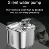 Automatic Cat Water Fountain Stainless Steel Cat Fountain With Filter Visual Water Level Pet Puppy Cats Drinking Water Dispenser 4