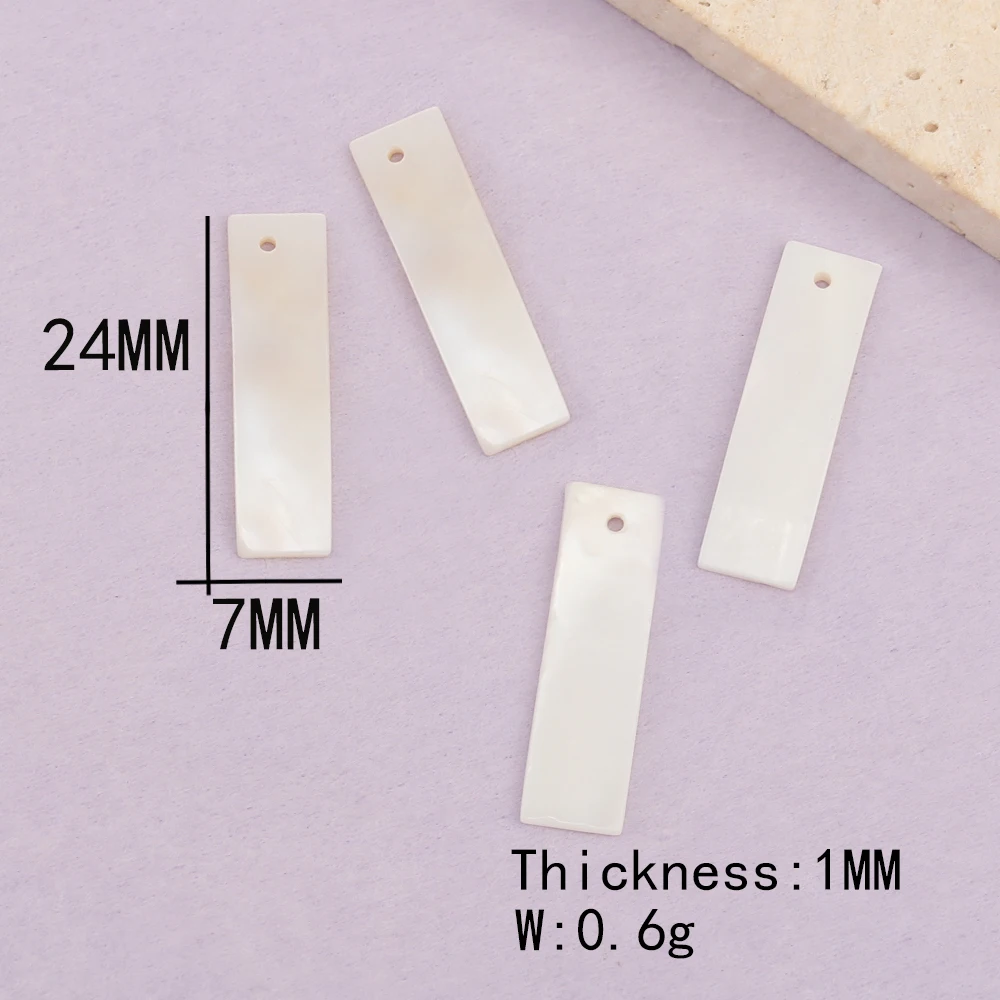 Cordial Design 100Pcs Charms/Jewelry Accessories/Natural Shell/DIY Parts/Rectangle Shape/Hand Made/Jewelry Findings & Components - cordial