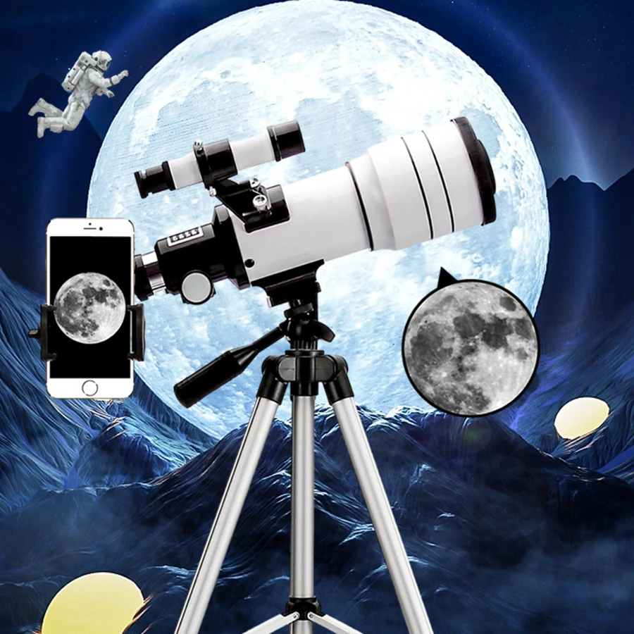 30070 Astronomy Telescope 15-150x Zoom Professional Telescope Suitable for Hiking To Explore The Universe
