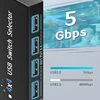 KVM Switch USB 3.0 Switch Shared Controller Hub Adapter 4 Inputs 4 Outputs USB 3.0 Switcher for PC Laptop Printer Keyboard Mouse 3
