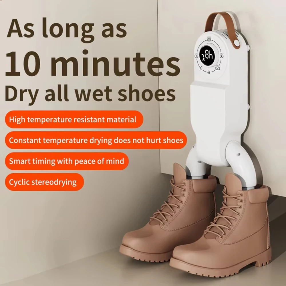 Shoe Dryer Intelligent Timer Adjustable Dryer Quick Drying Deodorizing Sterilizing Shoe Dryer Household Shoe Warmer Heater 5