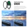 NEEWER 5 in 1 Magnetic ND Lens Filter Set, Black Diffusion 1/4 Filter, Soft GND8, ND8, ND64 Magnetic Adapter Ring 5