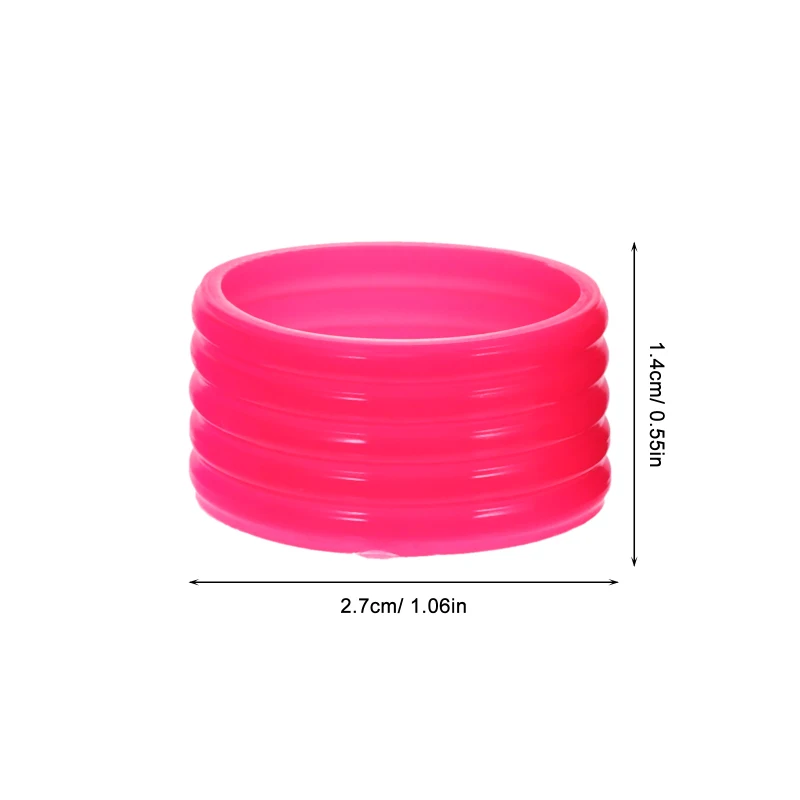 Description Picture 5 of item8 Pcs Racket Anti- Tennis Tennis Balls Silicone Grips Rings Round Band Silica Gel Reusable Replaceable