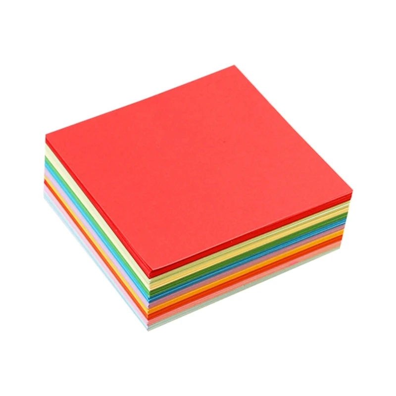 

100 Sheets Colorful Square Paper Kit Double-Sided Folding Paper for Kids