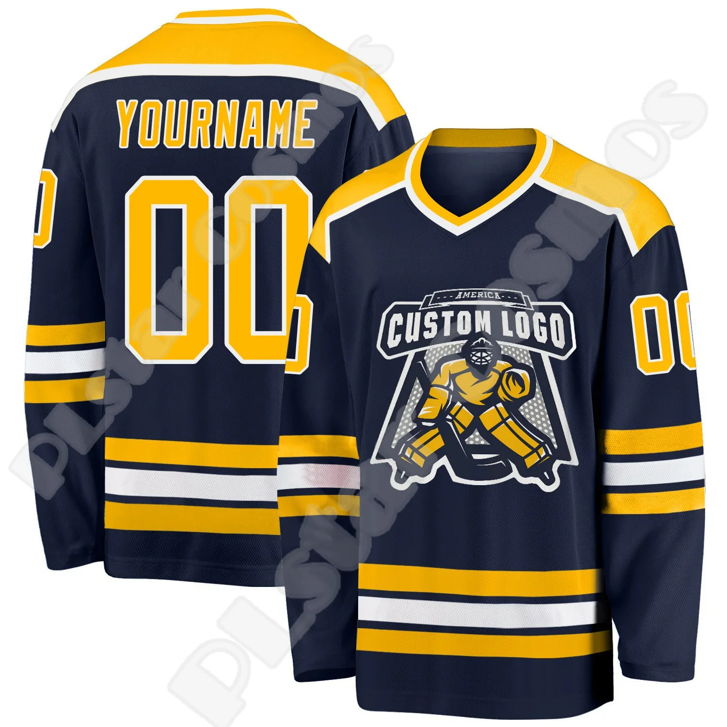 

Drop Shipping Hockey Jersey Custom Name Team Logo Number Colorful Pullover Long Sleeves 3DPrint Harajuku Casual Sweatshirts XA3
