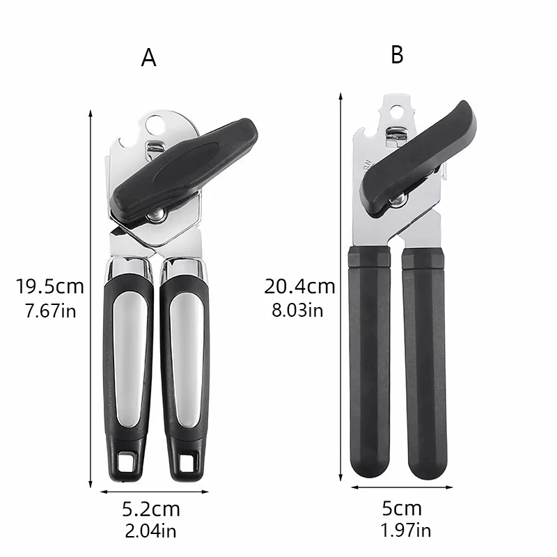 Manual Can Opener Smooth Edge Multifunctional Stainless Steel