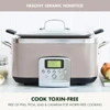 Programmable 6QT Electric Slow Cooker, Dishwasher Safe Lid & Removable Crock, Steam Basket, Roast, Clay 2