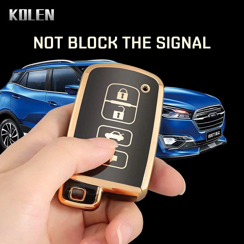 TPU 자동차 원격 키 케이스 커버 쉘, 도요타 코롤라 캠리 RAV4 하이랜더 오리스 CHR 아발론 랜드 크루저 홀더 포브 키리스