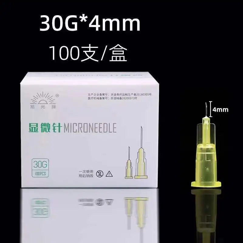 Disposable Needles 100 pieces 30G * 4mm 30G * 13mm 30G 25mm micro-plastic injection cosmetic sterile surgical tool