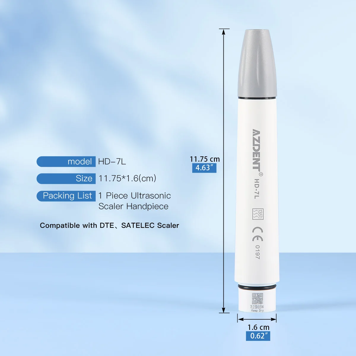 Sf11973f995c94de98bc113f943d4fd20O Dental Ultrasonic Piezo Scaler Handpiece Fit for SATELEC DTE WOODPECKER EMS VRN Dental Ultrasonic Scaler 135° Sterilized Mallzona