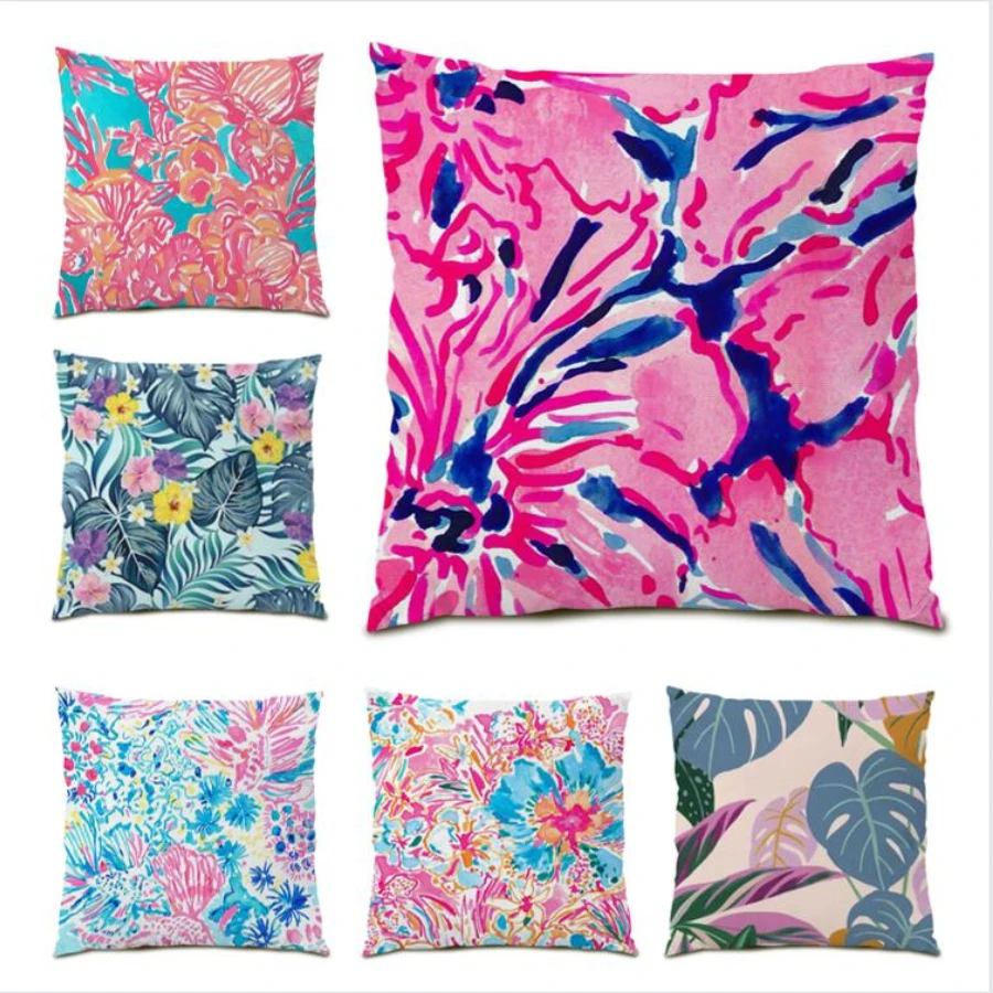 

Bed Cushion Cover 45x45 Poster Decoration Home Modern Living Room Decoration Gift Throw Pillow Covers Simple Sofa Luxury E0051